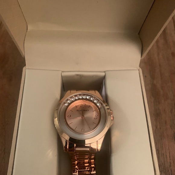 Watch by Ellen Tracy, Rose Gold, Never Worn - Picture 1 of 5